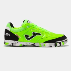 Joma Top Flex Green Fluorescent – futsal football shoes product photo - Delivery: UAE, KSA, Qatar, Kuwait, Bahrain, Oman