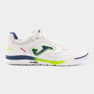 Joma Top Flex Rebound White Blue – futsal football shoes product photo - Delivery: UAE, KSA, Qatar, Kuwait, Bahrain, Oman